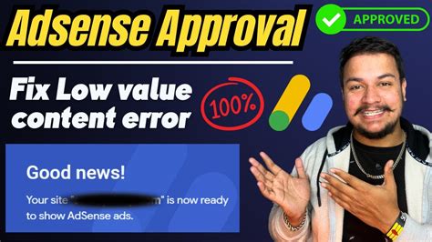 Fix Low Value Content Error And Get Google AdSense Approval In 24 Hours