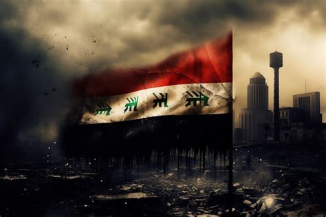 Premium Ai Image Flag Wallpaper Of Iraq