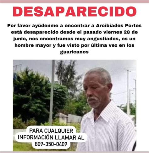 Reportan Como Desaparecido Al Se Or Alcib Ades Portes Sufre De Alzheimer