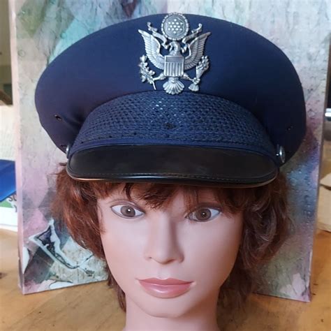 Bernard Other Vtg Usaf Us Air Force Service Man Dress Hat Cap Wool Blend Poshmark