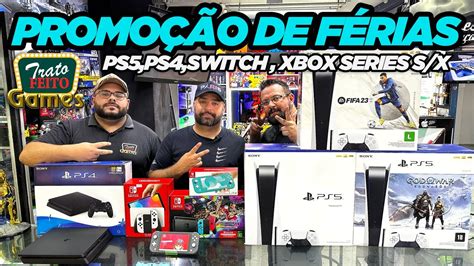 PS4 PS5 PROMOÇÃO DE FÉRIAS NA TRATO FEITO GAMES SANTA EFIGÊNIA YouTube