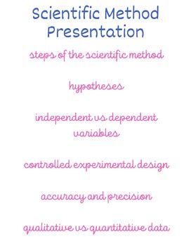 Scientific Method Presentation By Mrs K Science Tpt