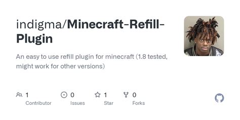 Github Indigmaminecraft Refill Plugin An Easy To Use Refill Plugin For Minecraft 18 Tested