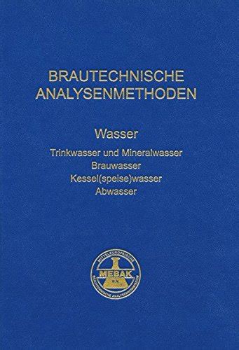 Wasser Methodensammlung Der Mitteleurop Ischen Brautechnischen