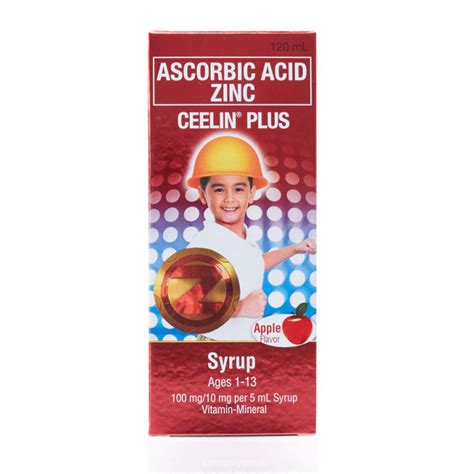 Unilab Ceelin Plus Syrup Ml Ascorbic Acid Sodium Ascorbate Zinc