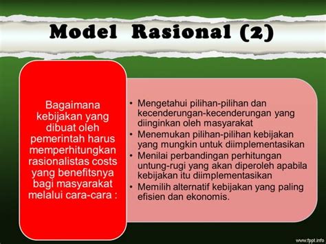 Model Formulasi Kebijakan Ppt