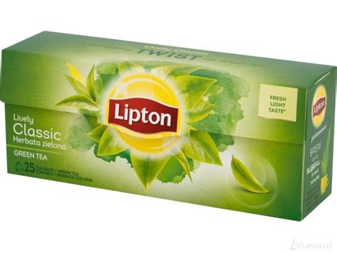 Zielona Herbata Lipton Green Tea Classic Sztuk Biurowi Pl