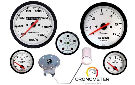 Kit Painel Instrumentos Buggy Brm Street Branco Mm Cronometer