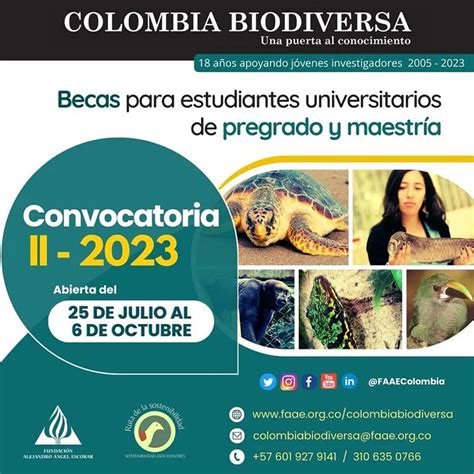 Convocatoria Ii 2023 De Las Becas Del Fondo Colombia Biodiversa