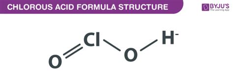 Chlorous Acid Formula - Chemical Formula, Structure And Properties