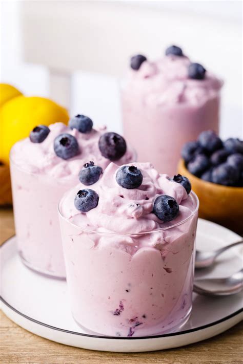 OMG Worthy Lemon And Blueberry Keto Cheesecake Fluff Keto Pots