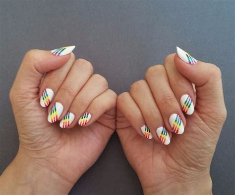 Rainbow Stripe Nails : 9 Steps (with Pictures) - Instructables