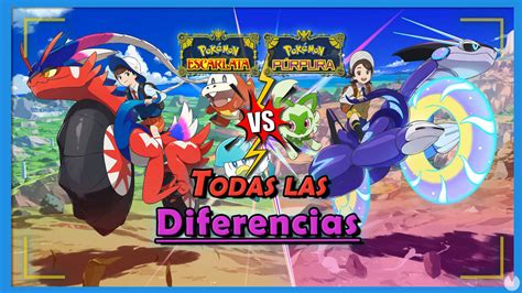 Pok Mon Escarlata Vs P Rpura Todas Las Diferencias Entre Versiones