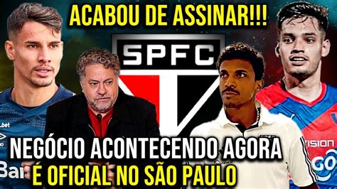 Exclusivo Acabou De Assinar O Spfc Situa O Oficial Do Dami N