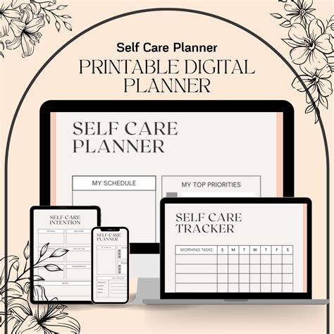 Self Care Planner Printable Self Care Planner Self Care Journal Wellness Planner Printable