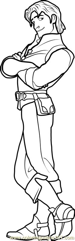 Flynn Rider Coloring Pages