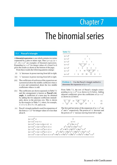 Solution The Binomial Series Studypool