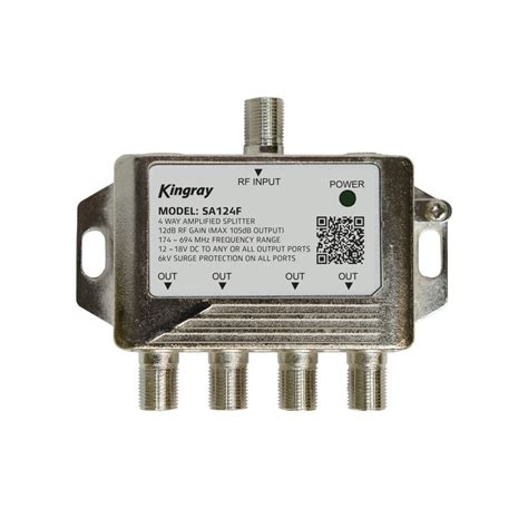 Amplified Way Tv Signal Splitter Including Power Supply Jaycar