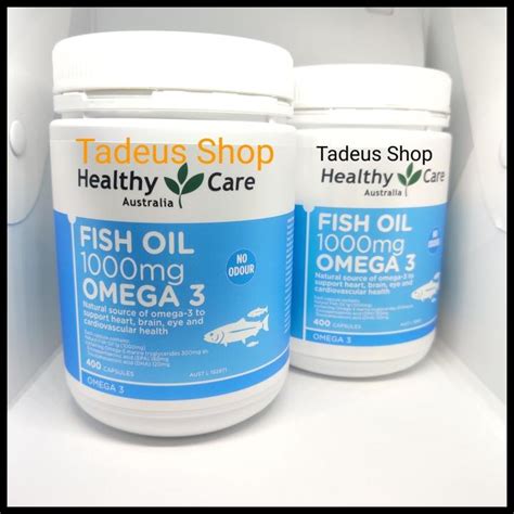 Jual Healthy Care Fish Oil 1000mg Omega 3 Minyak Ikan Isi 400kapsul