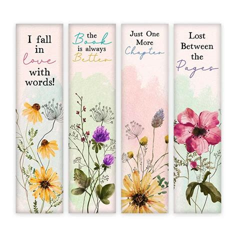 Free Printable Pretty Floral Bookmarks The Cottage Market Creative