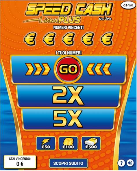 Speed Cash Linea Plus Il Gratta E Vinci Da Di Sisal