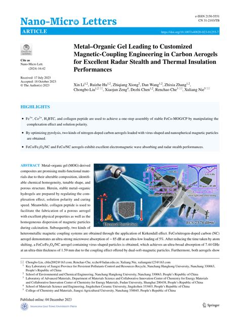 Pdf Metal Organic Gel Leading To Customized Magnetic Coupling