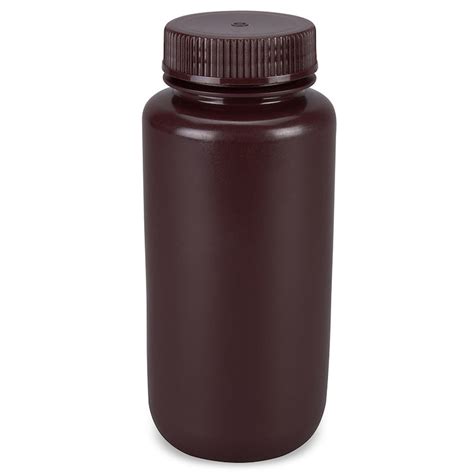 500ml Diamond® Essentials™ Amber Hdpe Round Wide Mouth Economy Bottle