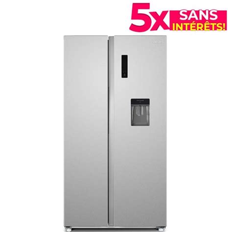 Réfrigérateur Side By Side NEWSTAR SBSN630DSS2 630L NoFrost Inox