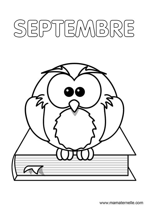 Coloriage Du Mois De Septembre Ma Maternelle