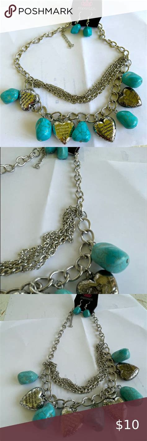 Beautiful Faux Turquoise Nuggets Love The Lord Your God With All Your