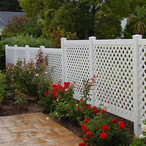 Showtech PVC 4x8 Vinyl Lattice Fence White Decoration Fence Lattice