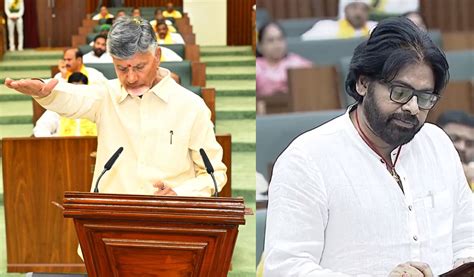 Andhra Pradesh Naidu Pawan Kalyan Take Oath As Mlas Telangana Today