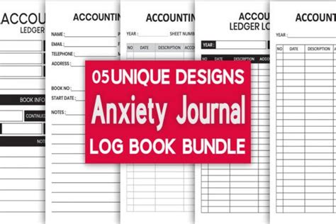 Accounting Ledger Log Book Bundle KDP Graphic By KDP Pro Creative