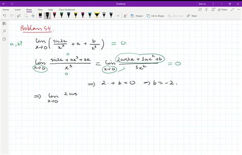 Solved For What Values Of A And B Is The Following Equation True Limx