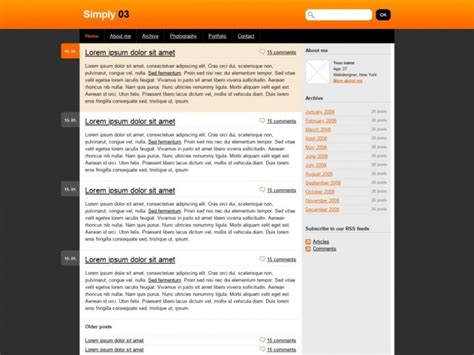 Plantilla HTML CSS Gratuita Simply 03 Plantillas HTML Gratuitas