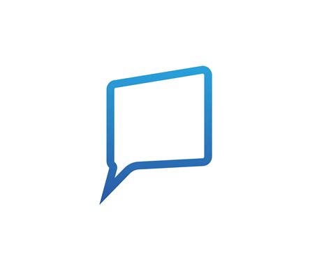 Speech Bubble Chat Icon Logo Template Vector 599804 Vector Art At Vecteezy