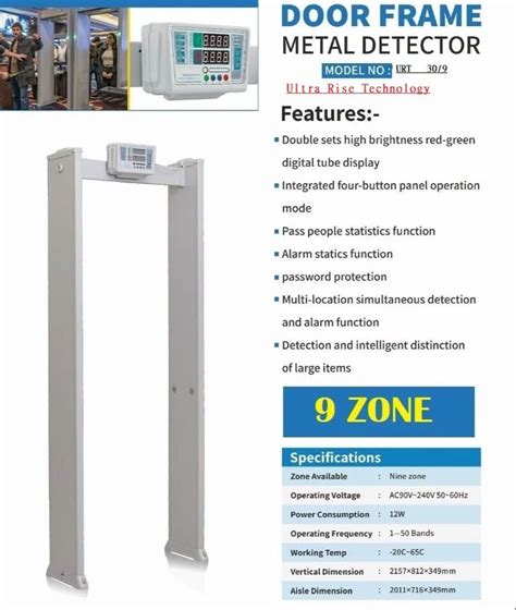 Multi Zone Door Frame Metal Detector 9 Zone At Rs 58990 Door Frame