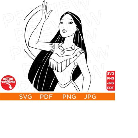 Pocahontas Vector Svg Princess Pocahontas Svg Princess Sv Inspire