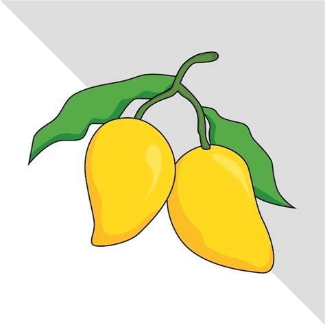 Ilustraci N De La Fruta Del Mango En Gr Fico Plano D Vector Premium