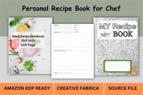 Recipe Book Template KDP Interior COVER Graphic By Creative Studio