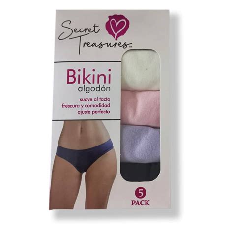 Bikini Secret Treasures para Mujer Multicolor Básicos5 Piezas Talla G