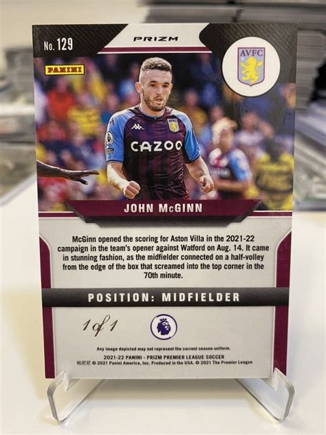 2021 22 Panini Prizm John McGinn 麦金 麦克金 英超 pz 阿斯顿维拉队长 正黑折 1 1 1of1 ofo