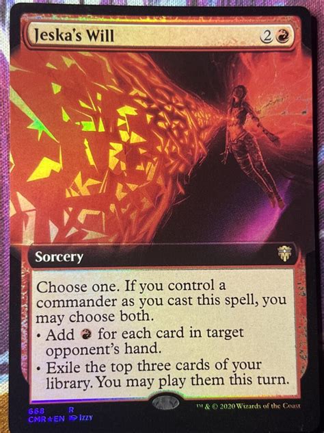 Jeskas Will CMR Extended Art Foil Bootleg Mage