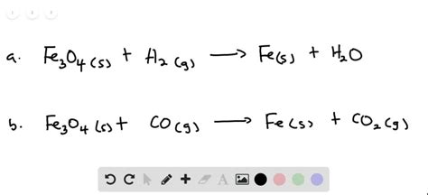 Solved Iron Oxide Ores Commonly A Mixture Of Feo And Fe O Are Given