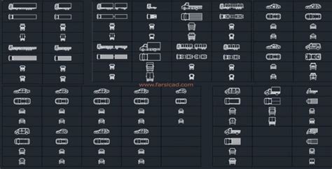 دانلود مجموعه مبلمان اتوکدی ماشین بلوک Autcad اتومبیل پرشین کد