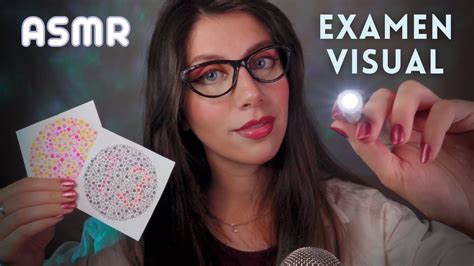 Asmr Examen De La Vista Soft Spoken Roleplay M Dico Relajante Test