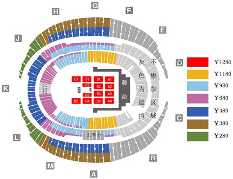 Smtown2013北京演唱会国家体育场鸟巢座位图首都票务网