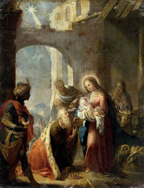 The Adoration of the Magi Painting by Anonymous Austrian School - Pixels