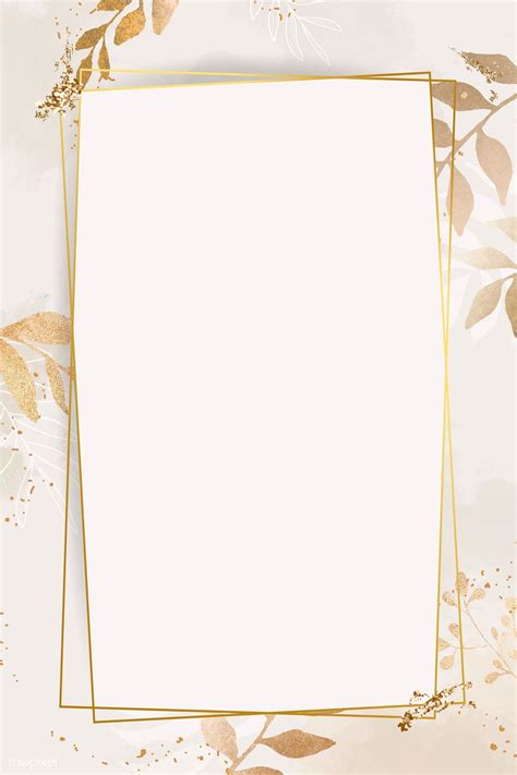 Download Premium Vector Of Christmas Golden Rectangle Frame On Beige