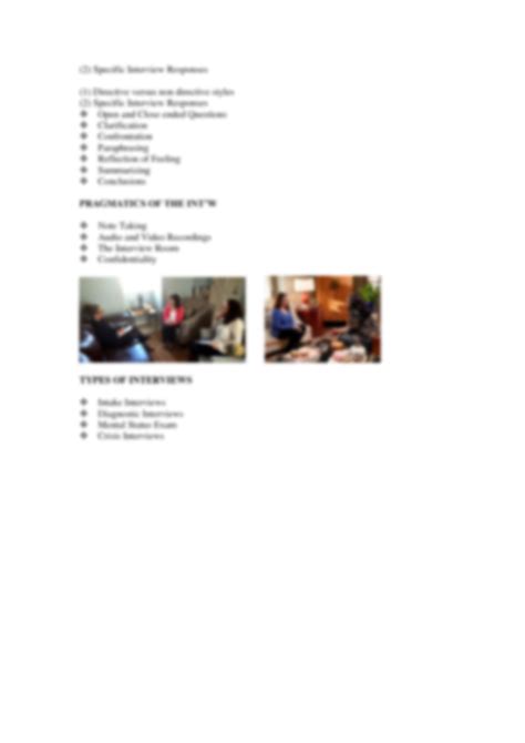 Solution The Clinical Interview Studypool